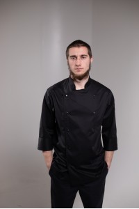 Чоловічий кухарський кітель МАДАГАСКАР, чорний