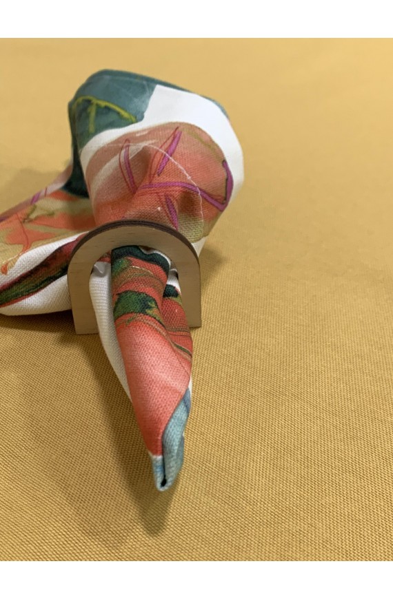 Napkin with a print of "Tropical leaves" made of water-repellent fabric